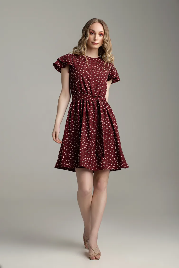 Dress MARIKA #422 bordo