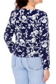 Блуза Abbi арт. 4034 синий с белым