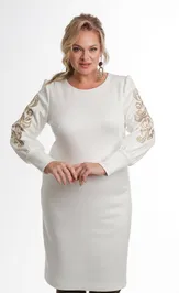 Sukienka Vilena-fashion 1006 molochnyj