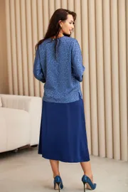 Blouse TOOK A LOOK & Angelika #MD-249-1 indigo