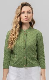 Жакет Romgil РВ0162-ХЛ4 зеленая оливка