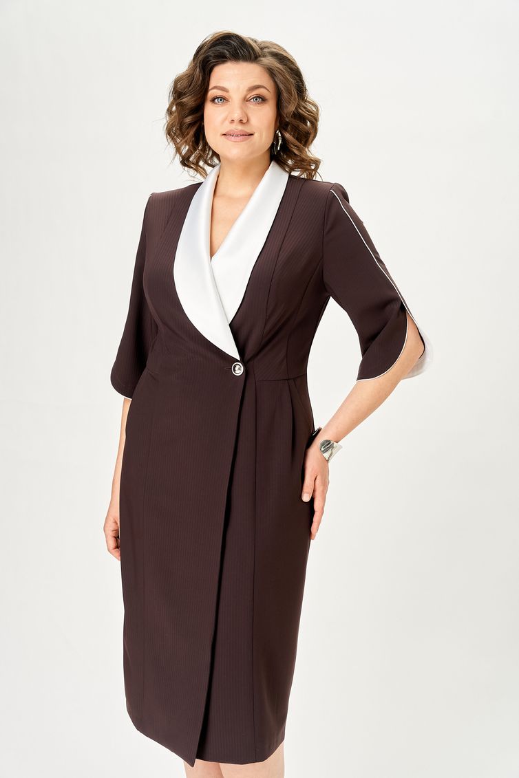 Платье Anastasia MAK арт. 1308 коричневый