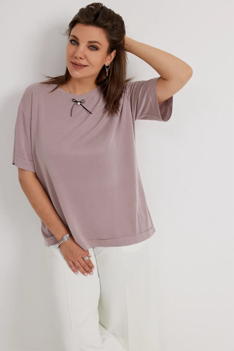 Bluzka BegiModa #4134 rozovyj pepel