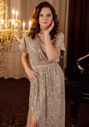 Sukienka Jolie #16477 zolotoj