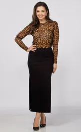 Skirt LadyThreeStars 2422 chernyj