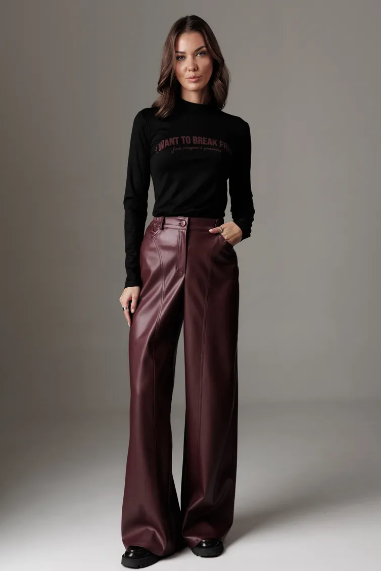 Spodnie Lyushe #4510 bordo