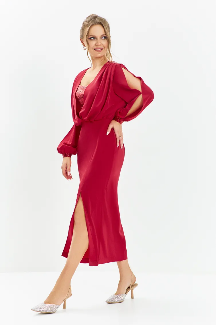 Sukienka Euromoda #669 krasnyj