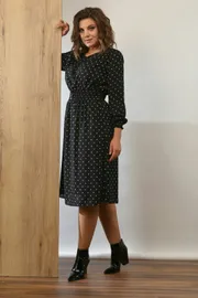 Платье MiSlana арт. 0563 белый горох