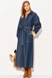 Dress LAIKONY #L-594 temno-sinij