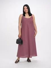 Sukienka FASHION CENTRE #L-4259/Sine-kirpichnyj melanzh/164