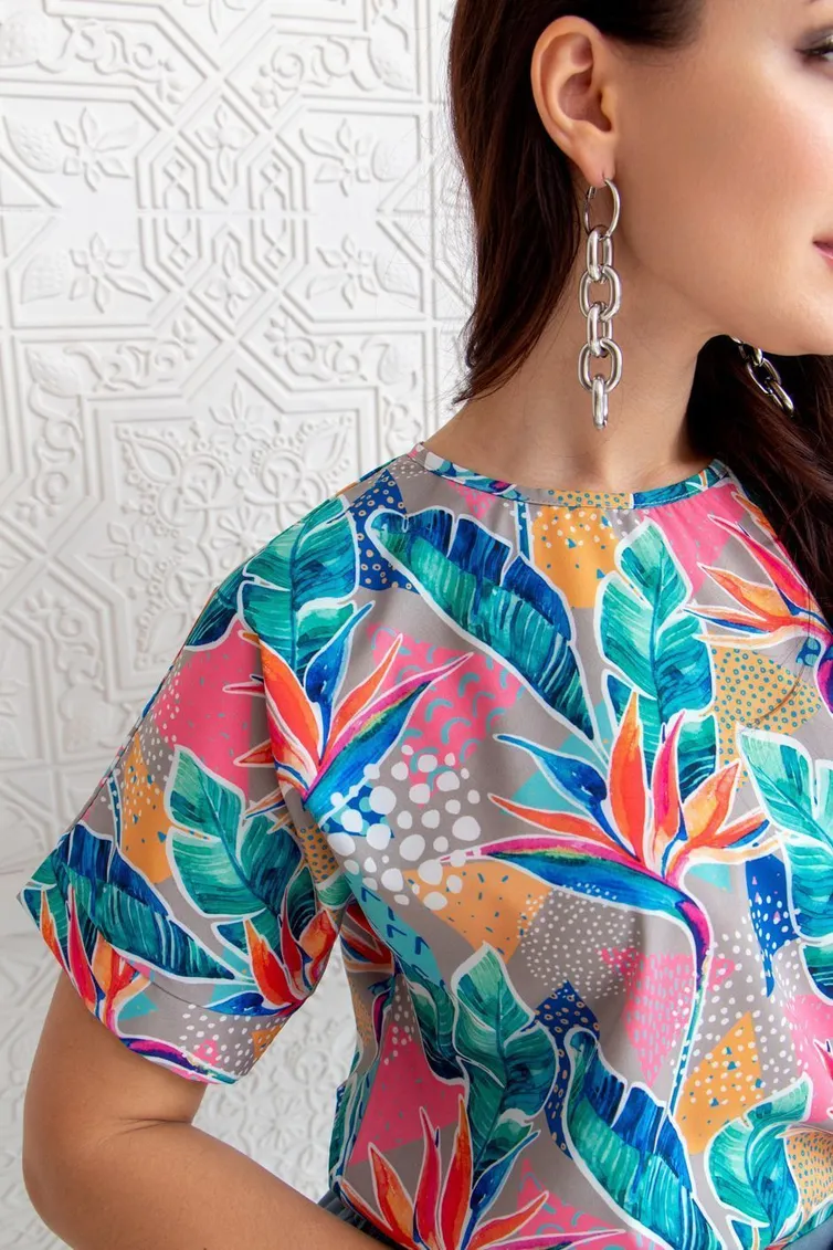 Blouses & tounics TOOK A LOOK & Angelika #TB-300k tropiki