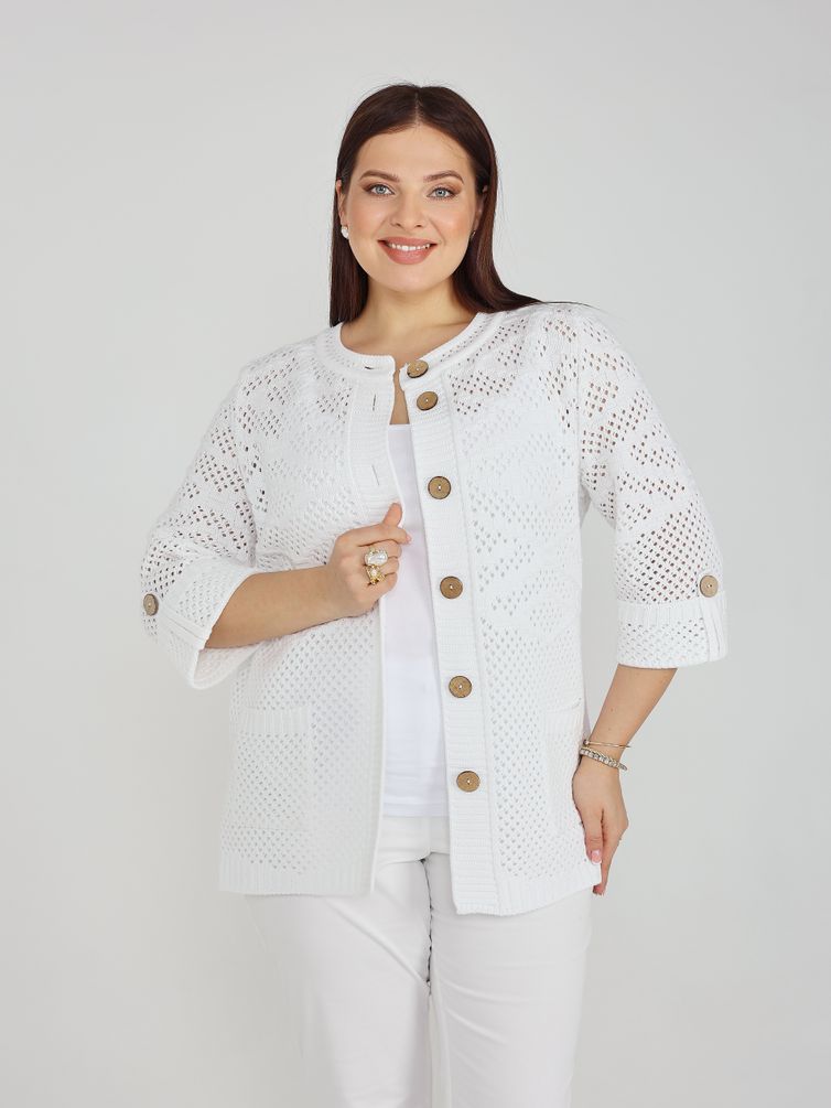 Sweter BONADI #2178 belyj