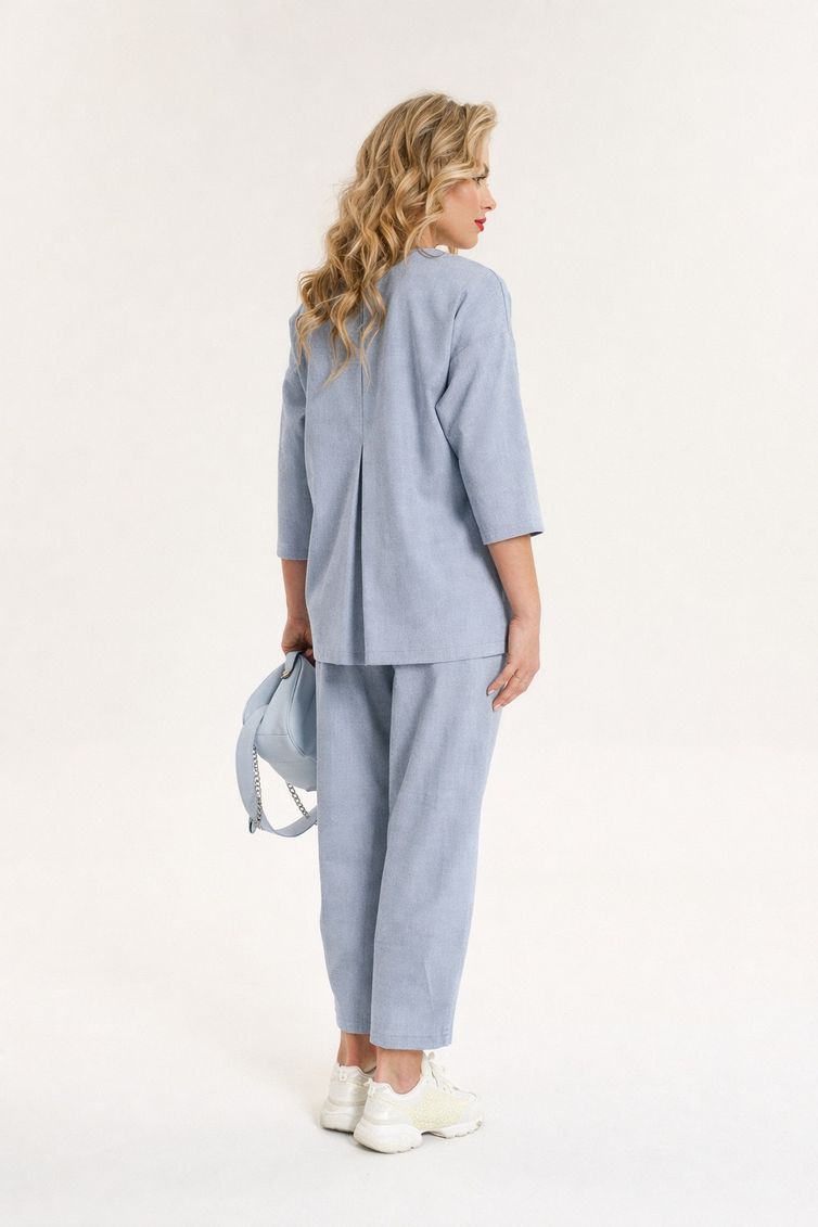 Suit Anastasia #1202 sero-goluboj