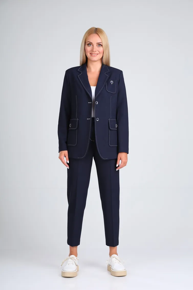 Garnitur Vilena-fashion #725 temno-sinij