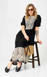 Dress Ava fashion M-192 chernyj