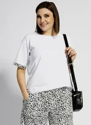 Блуза BegiModa арт. 4037 чёрно-белый