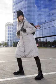 Płaszcz DOGGI #5028 seryj