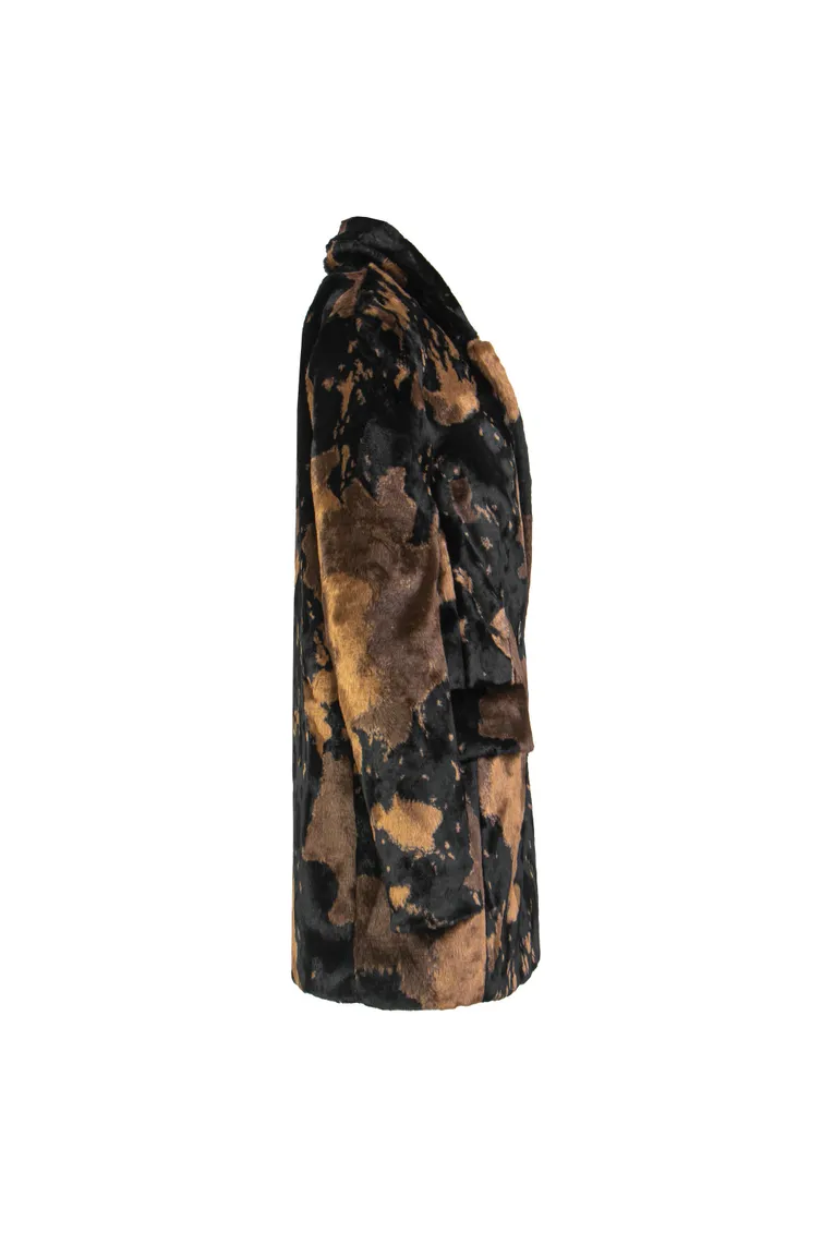 Coat Elema #9-2023 chyornyj print 164