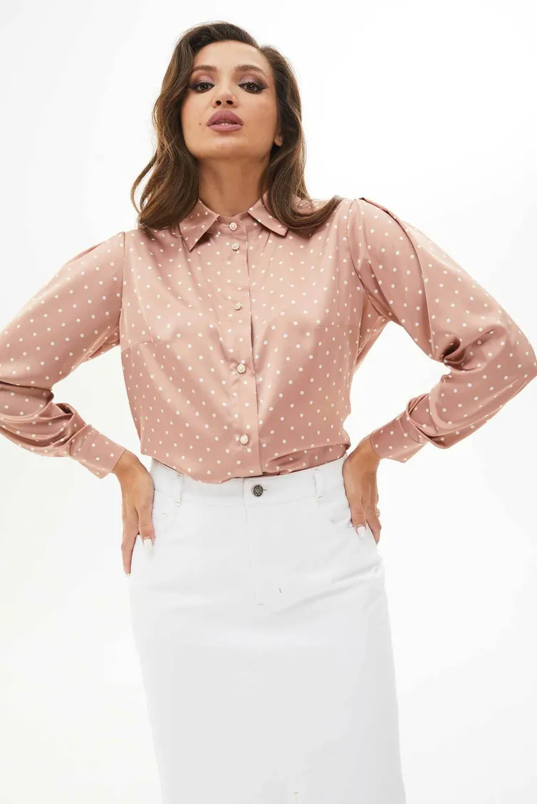 Blouse MiSlana #S818 roza