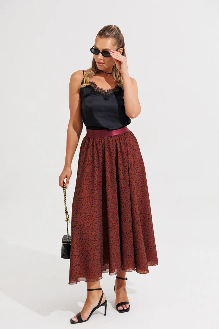 Skirt Anastasia #1263.1 terrakot