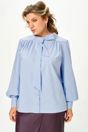 Bluzka SOVA #11352 golubaya poloska