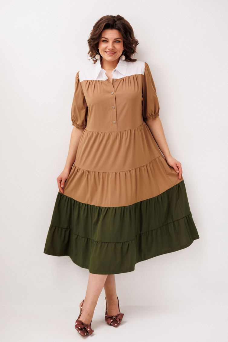 Платье Anelli Laurel арт. 1847 овсяное печенье