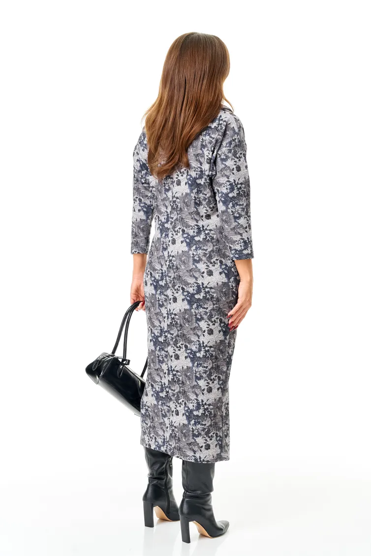 Sukienka Michel Chic #2145/1 serebro, sinij
