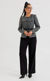 Костюм Galean Style 1014 Б серый с черным