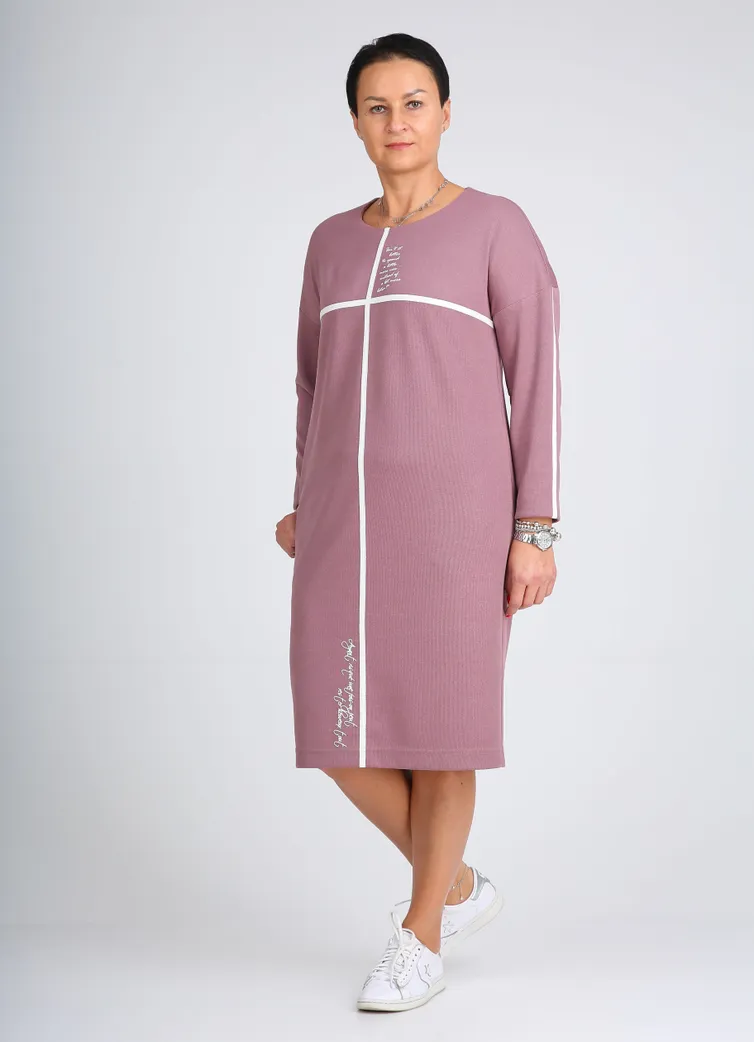 Dress Zigzag Style #407 rozovyj