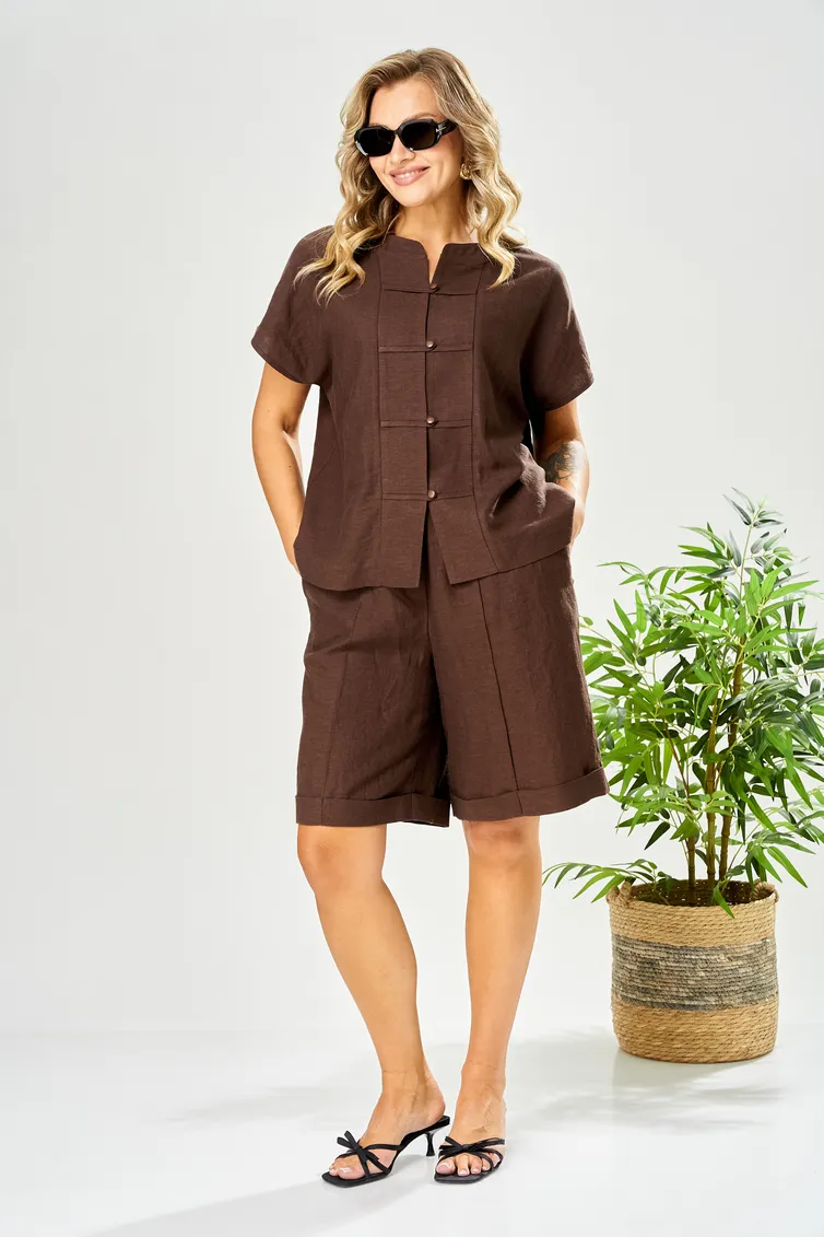 Suit Ava fashion #M-208 korichnevyj