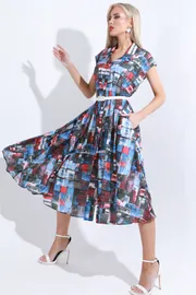 Dress DS Trend #P-4632 (Vdoxnovlyayushhaya istoriya, print)