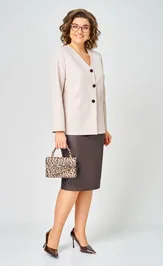 Garnitur Vilena-fashion 1147 bezh+shokolad