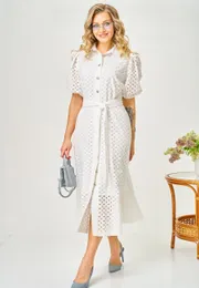 Sukienka Ava fashion #M-186 molochnyj
