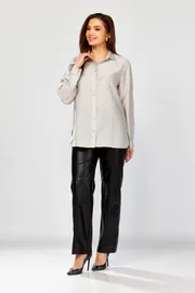 Blouse MALI #625-088 seryj