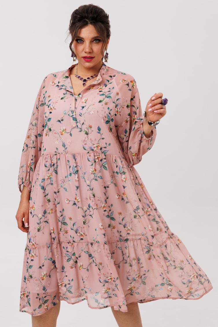 Платье Anelli Laurel арт. 1657 пудровый сад