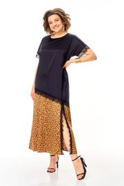 Платье Anastasia арт. 1368 золото/черничный