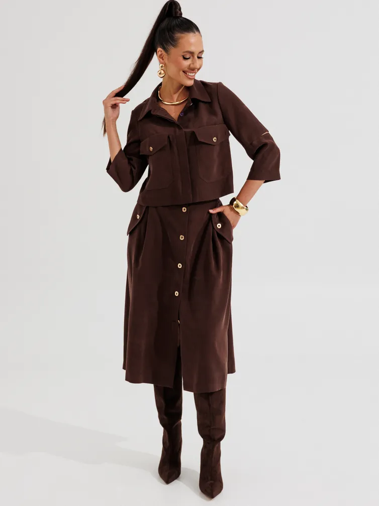 Костюм Galean Style арт. 1013 коричневый