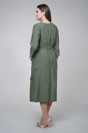 Dress Fantazia Mod #3383 xaki