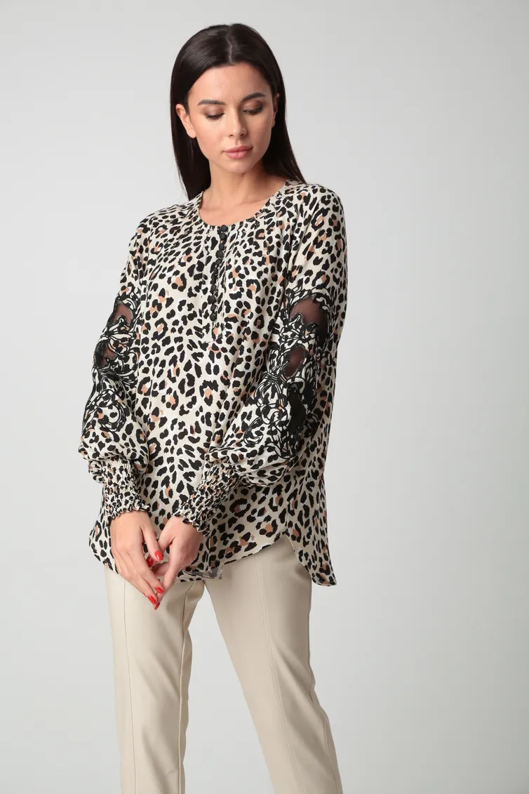 Bluzka SandyNA #130413 leopard