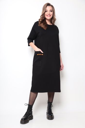 2082 платье ч+ор