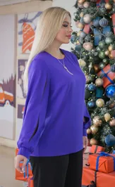 Блузка NOVITA 1384 фиолетовый