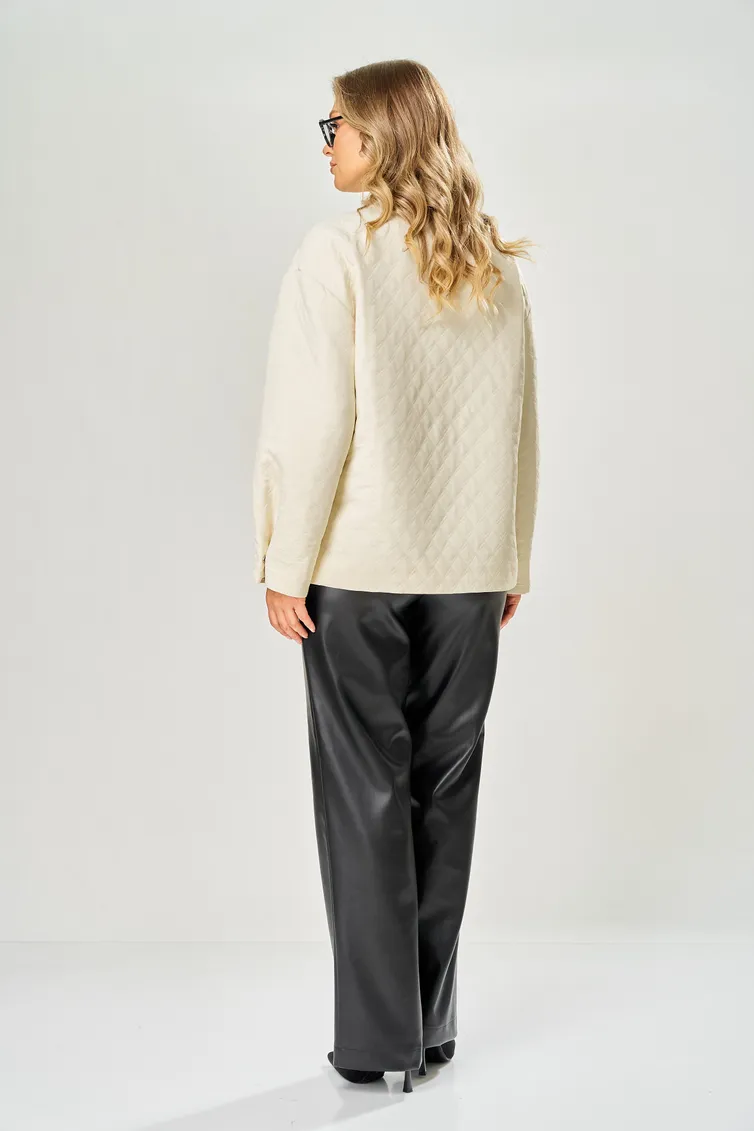 Kurtka Ava fashion #M-227 molochnyj