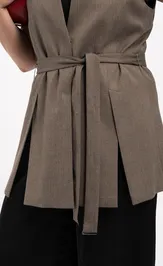 Kamizelka FASHION CENTRE Pv-3841/Korichnevyj melanzh