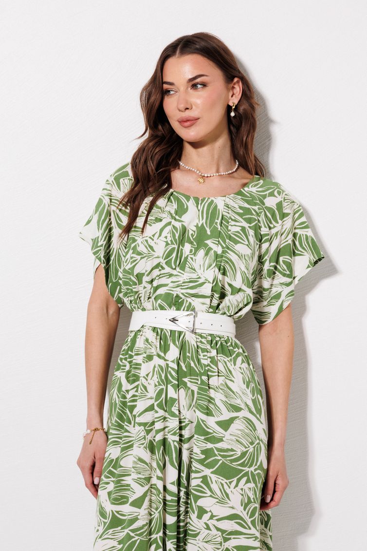 Платье Люше арт. 4381 зеленый