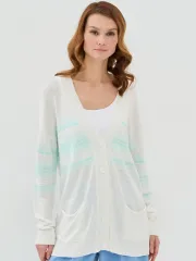 Кардиган Newvay арт. 7231-14120 бел/ментол