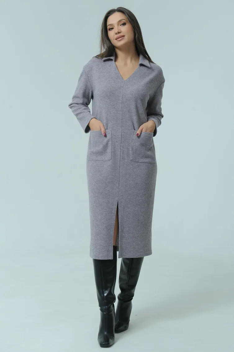 Dress Ma Cherie #4033 sero-fioletovyj