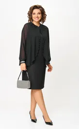 Sukienka Vilena-fashion 1106 chernyj
