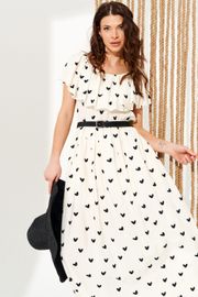 Платье Elletto Life арт. 11137 молочно-черный