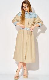 Платье LAIKONY L-434 бежевый