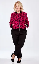 Suit Belinga 2291 chern.- malina